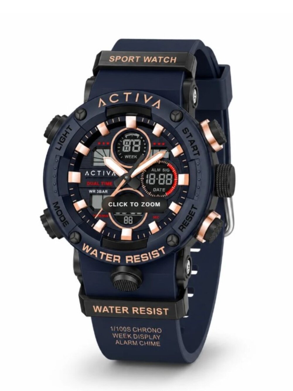 NEW Activa X Invicta Digital Men's Watch - 52mm. Blue